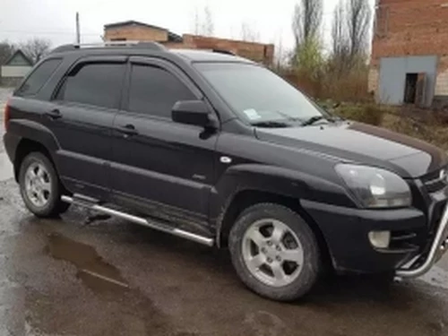 Пороги бічні Kia Sportage II (JE; 04-10) - труби 4