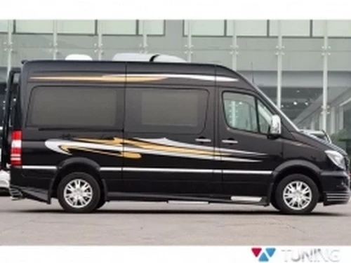 Хром молдинги дверні Mercedes Sprinter W906 (06-18) 7