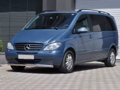 Захист передній Mercedes Vito W639 (03-14) - труба одинарна 3