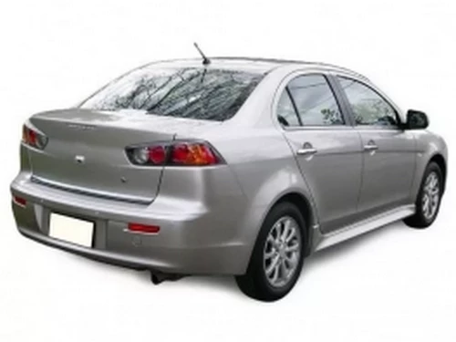 Хром нижні молдинги вікон Mitsubishi Lancer X (07-15) 3