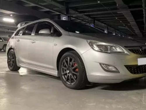 Накладки на пороги Opel Astra J (09-15) 5D HB/SW - під фарбування 4