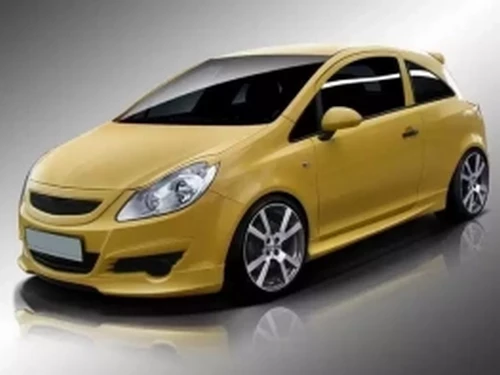 Реснички на фары Opel Corsa D (06-11) - волной 4