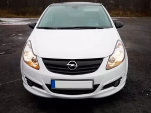 Губа передня Opel Corsa D (06-10) 3D - OPC стиль 3