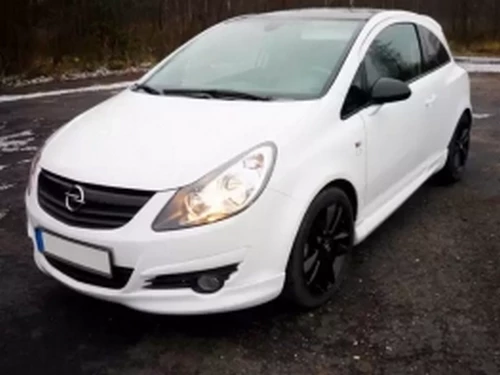 Губа передня Opel Corsa D (06-10) 3D - OPC стиль 4