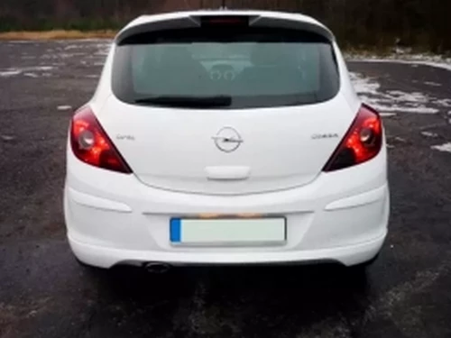 Задня губа Opel Corsa D (06-10) 3D - OPC стиль 3