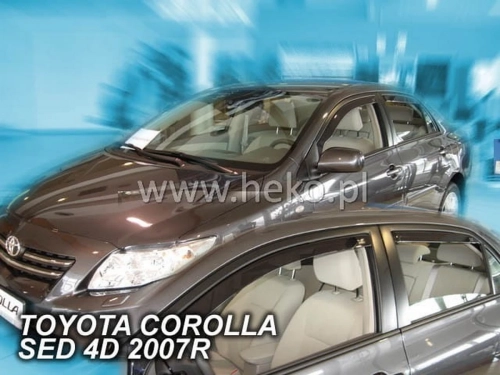 Дефлектори вікон Toyota Corolla E14/E15 (07-13) Sedan - Heko (вставні) 4