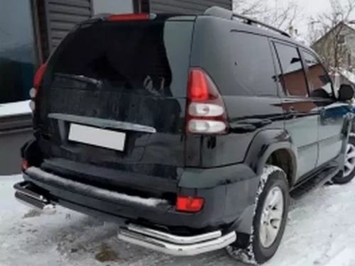 Захист задній Toyota LC J120 Prado III (02-09) - кути подвійні 4