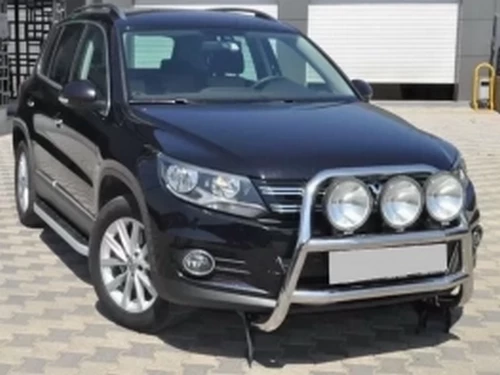 Кенгурятник VW Tiguan I (5N; 07-15) – високий під фари 3