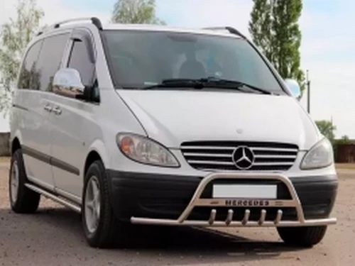 Кенгурятник Mercedes Vito W639 (03-14) - с усами 2