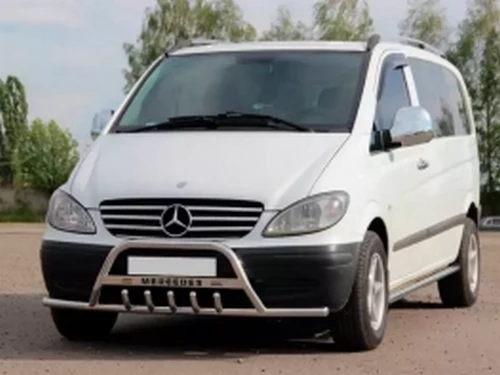 Кенгурятник Mercedes Vito W639 (03-14) - с усами 3