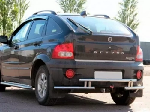 Захист задній SsangYong Actyon (06-) - кути з трубою 2