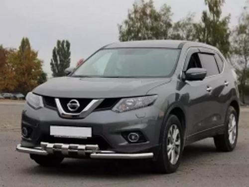 Захист передній Nissan X-Trail III (T32; 14-21) - труба із зубцями 4