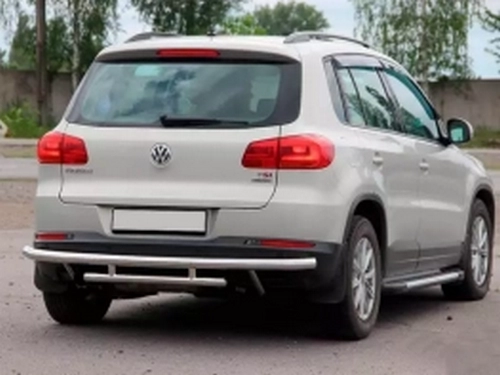 Захист задній VW Tiguan I (5N; 07-15) - труба подвійна 3