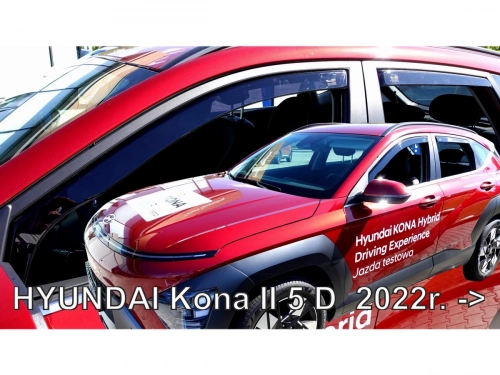 Дефлектори вікон Hyundai Kona II (SX2; 23-) - Heko (вставні) 4