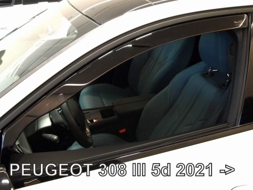 Дефлектори вікон Peugeot 308 III (P5; 21-) Універсал - Heko (вставні) 3