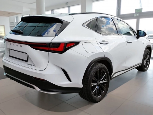 Накладка бампера Lexus NX II (AZ20; 21-) - Avisa (срібна) 7