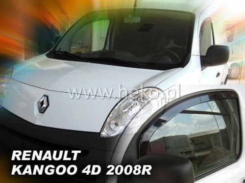 Дефлектори вікон Renault Kangoo II (08-20) - Heko (вставні) 4