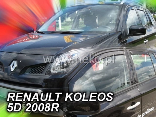 Дефлектори вікон Renault Koleos I (08-16) - Heko (вставні) 4