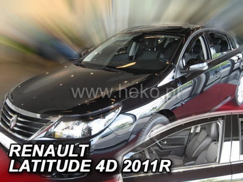 Дефлектори вікон Renault Latitude (X43; 10-15) - Heko (вставні) 3