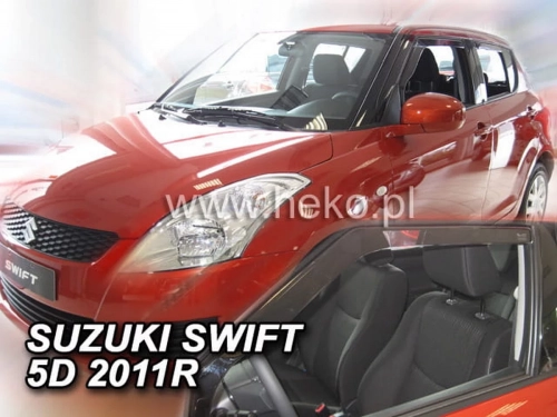 Дефлектори вікон Suzuki Swift V (AZG; 10-17) 5D - Heko (вставні) 3