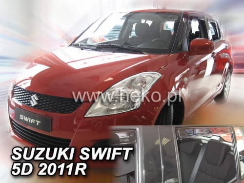 Дефлектори вікон Suzuki Swift V (AZG; 10-17) 5D - Heko (вставні) 4