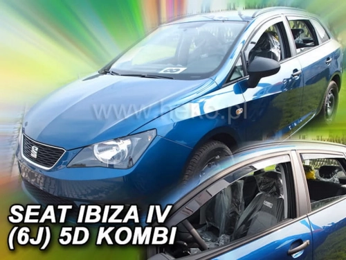 Дефлектори вікон Seat Ibiza IV (6J; 08-17) Універсал - Heko (вставні) 4