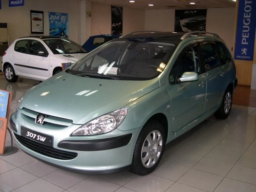 Дефлектори вікон Peugeot 307 (01-08) Універсал - Hic (накладні) 4