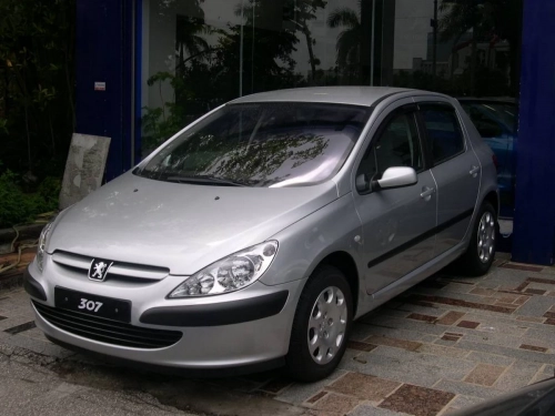 Дефлектори вікон Peugeot 307 (01-08) Хтб, Седан - Hic (накладні) 4