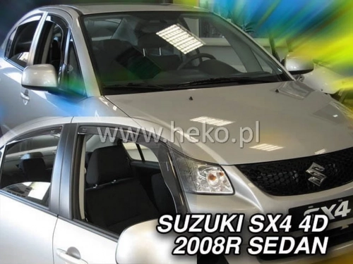 Дефлектори вікон Suzuki SX4 I (07-14) Sedan - Heko (вставні) 4