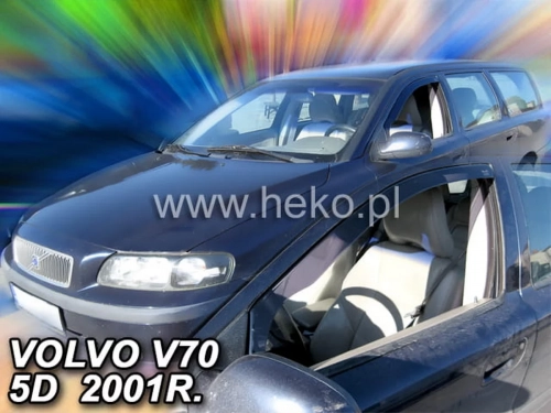 Дефлектори вікон Volvo XC70 I / V70 II (00-07) - Heko (вставні) 4