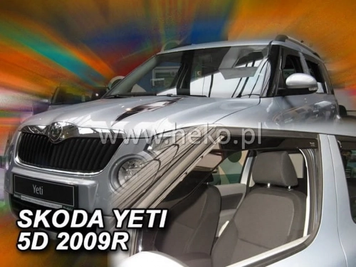 Дефлекторы окон Skoda Yeti (09-17) - Heko (вставные) 3