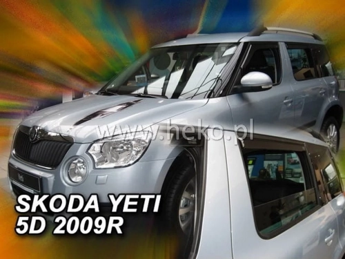 Дефлекторы окон Skoda Yeti (09-17) - Heko (вставные) 4