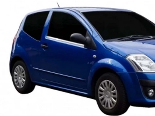 Хром нижние молдинги окон Citroen C2 (03-10) 3D 4