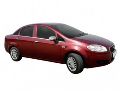 Хром нижні молдинги вікон Fiat Linea (07-18) Sedan 4