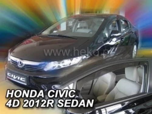 Дефлекторы окон Honda Civic 9 (12-15) Sedan - Heko (вставные) 3