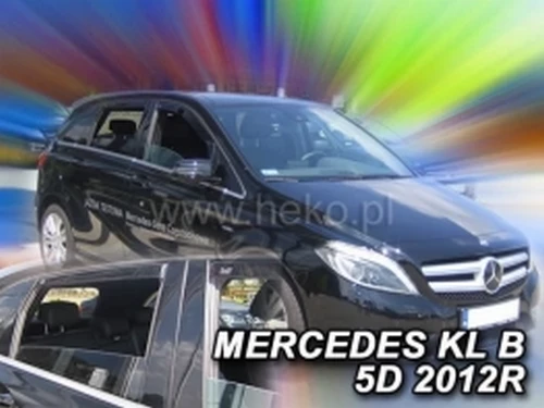 Дефлекторы окон Mercedes B W246 (12-18) - Heko (вставные) 4