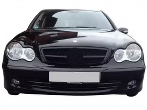 Решітка Mercedes C W203 (00-07) - SL стиль (чорна) 4