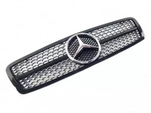 Решітка Mercedes C W203 (00-07) - Diamond Black 2