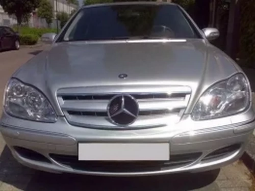 Решітка Mercedes S W220 (02-05) рестайлінг - CL (срібна) 4