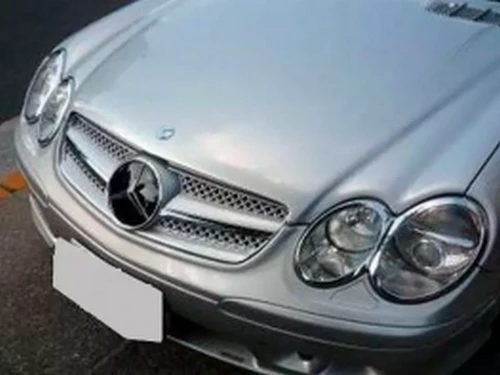 Решітка Mercedes SL R230 (01-06) - SL стиль (срібна) 4