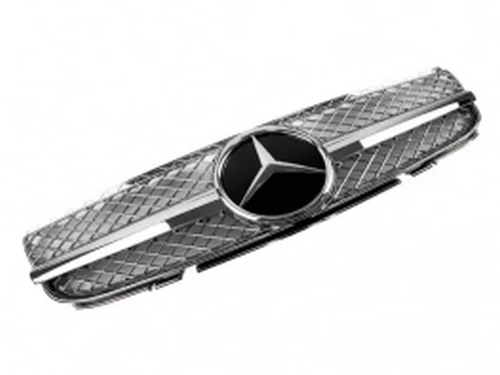 Решітка Mercedes SL R230 (06-08) рестайлінг - SL стиль (хром) 3