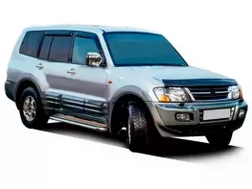 Дефлектор капота Mitsubishi Pajero Wagon III (99-06) - Cappafe 4