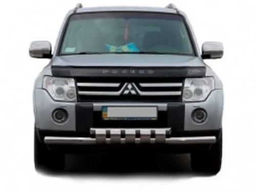 Захист передній Mitsubishi Pajero Wagon IV (06-21) - труба із зубцями 1