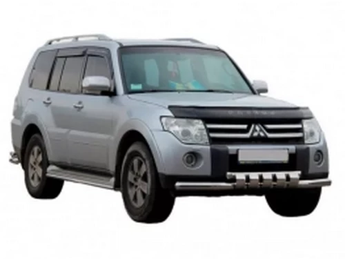 Захист передній Mitsubishi Pajero Wagon IV (06-21) - труба із зубцями 2