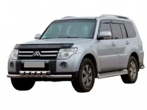 Захист передній Mitsubishi Pajero Wagon IV (06-21) - труба із зубцями 3