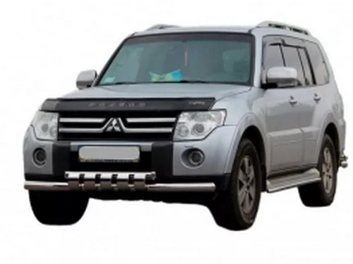 Захист передній Mitsubishi Pajero Wagon IV (06-21) - труба із зубцями 4