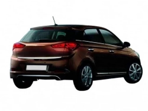 Хром накладка під задній бампер Hyundai i20 II (GB; 14-18) 4