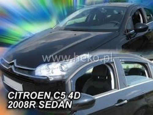 Дефлектори вікон Citroen C5 II (08-17) Sedan - Heko (вставні) 3