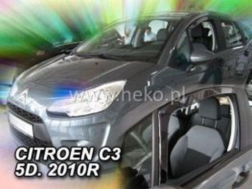 Дефлектори вікон Citroen C3 II (09-16) 5D - Heko (вставні) 3