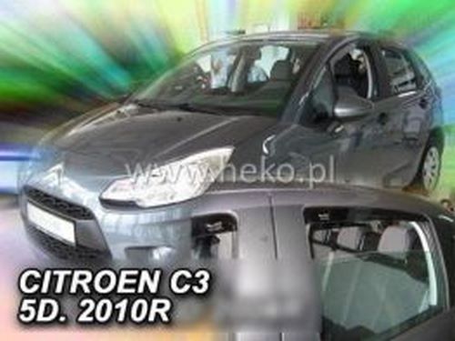 Дефлектори вікон Citroen C3 II (09-16) 5D - Heko (вставні) 4